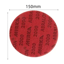 6 Inch 150mm  Dry Wet Sponge Sandpaper Disc Back Velvet 3000/5000 Grit Abrasive Tools For Grinding mirka sandpaper