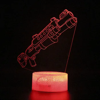 

New Battle Royale Game Nightlight Legends Lamp Remote Control 3d Table Lamp Sleep Light Party Decoration Nightlight