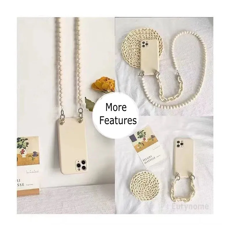 Crossbody Case For Xiaomi Redmi Note 9 Pro 10 8T 8 9S 9T POCO X3 NFC Mi 10T Pro Necklace Strap Lanyard Liquid Silicone Cover