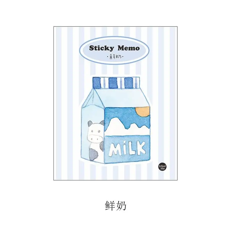 30 листов/Упаковка милый молочный кофе Kawaii Sticky Note memo pad Note наклейка для офисного планировщика бумажные канцелярские принадлежности Школьные принадлежности - Цвет: F