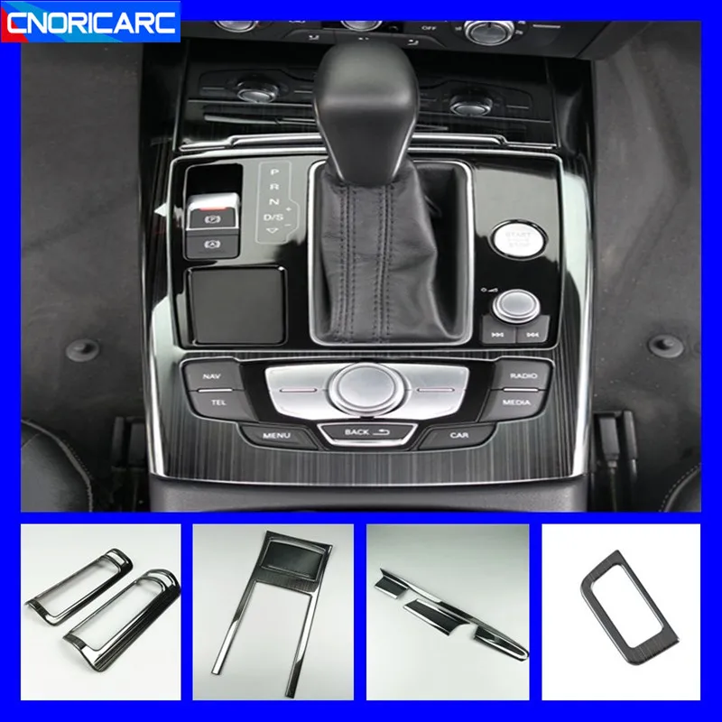 Декоративная накладка для консоли переключения передач Audi A6 C7 2012-2018 панель CD