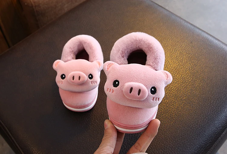Meninos e Meninas do Bebê Chinelos de Algodão Sapatos de Algodão Anos de Idade Outono e Inverno Adorável Crianças Bebê Menina Indoor Sapatos 1-3 9 de algodão adorável crianças bebê sapatos de