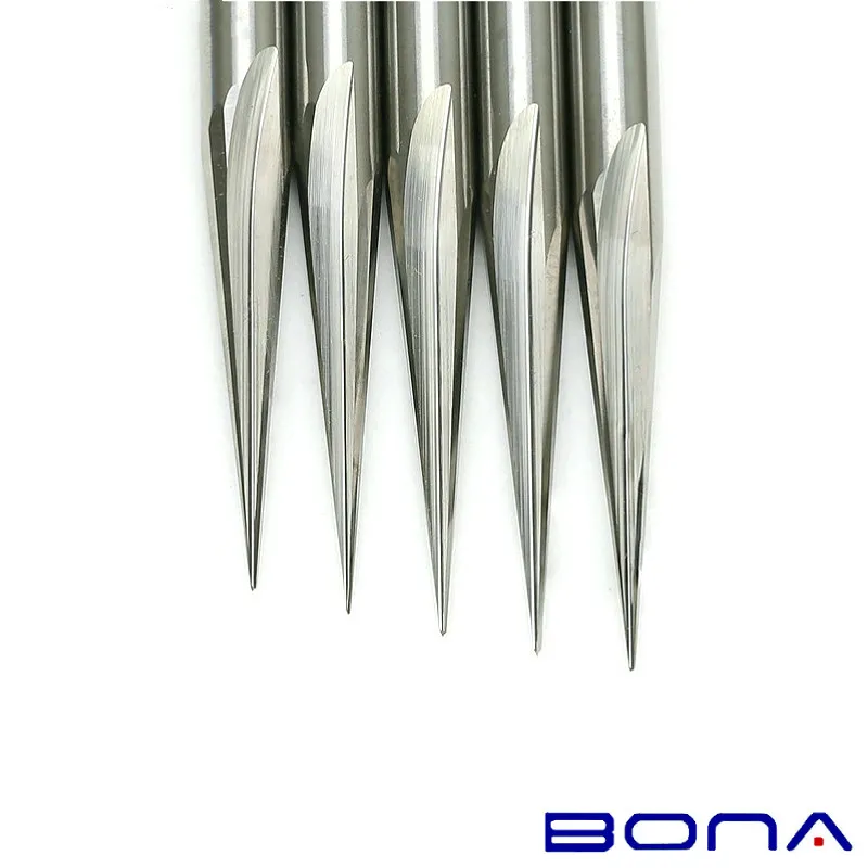 15 degree 6*50*0.5mm V Carving 2 Flutes Straight Carbide Milling Cutter Wood Router Bit Woodworking Tools 3D Engraving Endmill