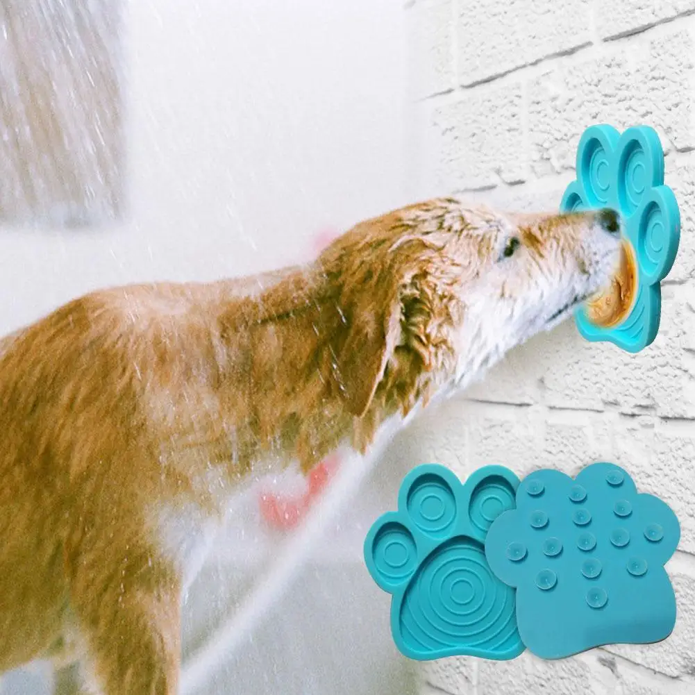 Медленное устройство для мытья собак Feederdog, устройство для отвлечения собак, коврик для выливания собак, помощник для ухода за домашними животными, фиксированная силиконовая присоска, миска 18*18*2 см