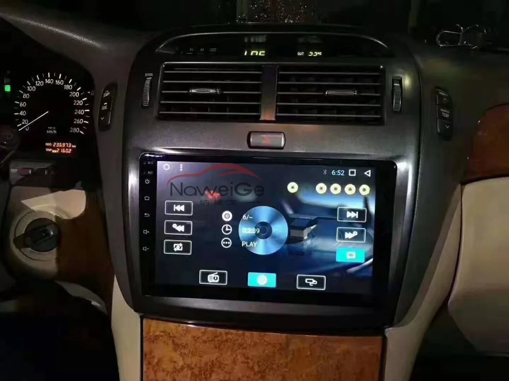 NaweiGe 9 дюймов Автомобильный dvd-плеер на основе Android gps навигация автомобиля аудио Радио стерео для Lexus LS430/XF30/4500/Toyota Celsior 1997-2006