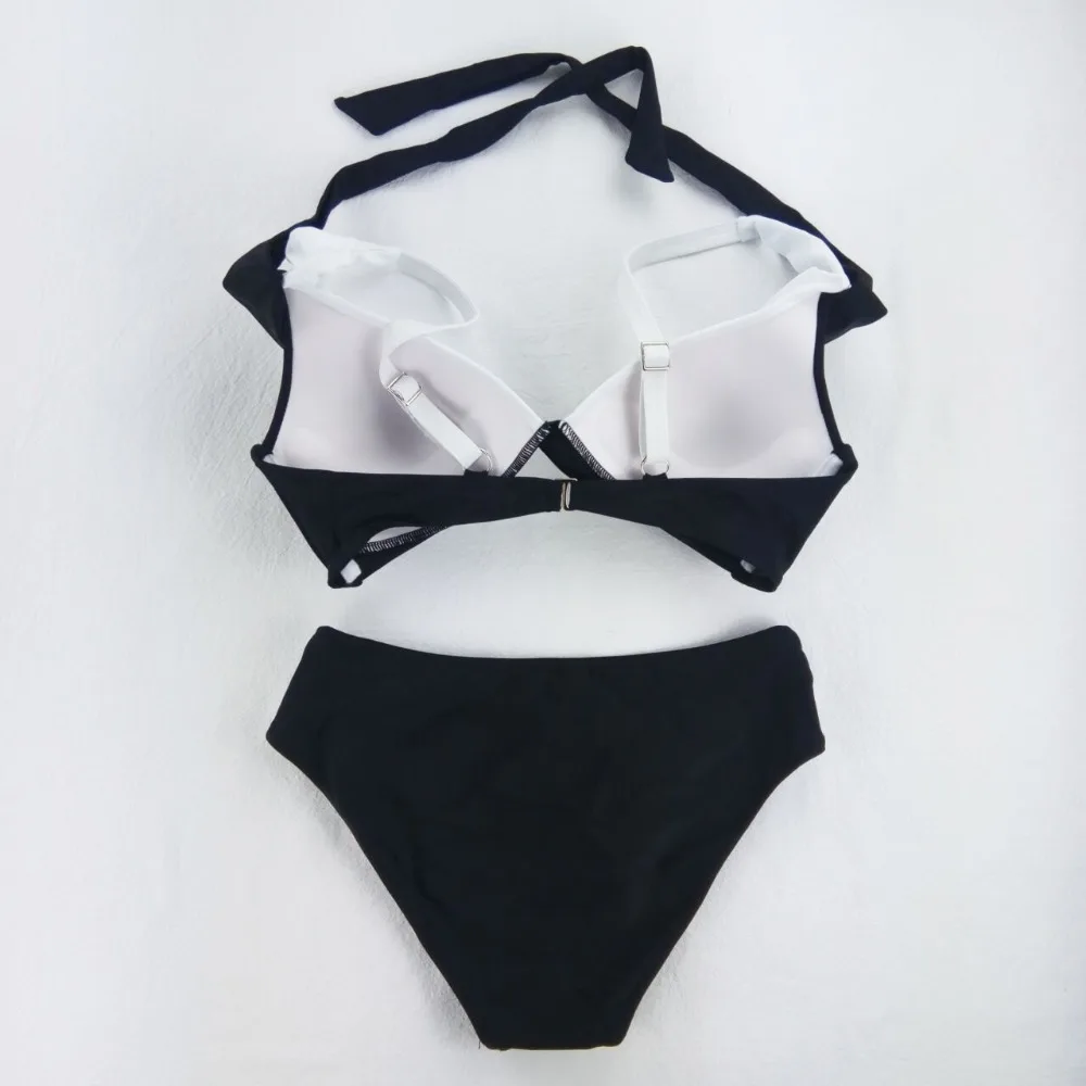 CINOON Bikini Set Push up 2019 Sexy Women Swimsuit Female Bandage Biquini Bathing suit Women Plus Size Color matchi Swimwear XXL