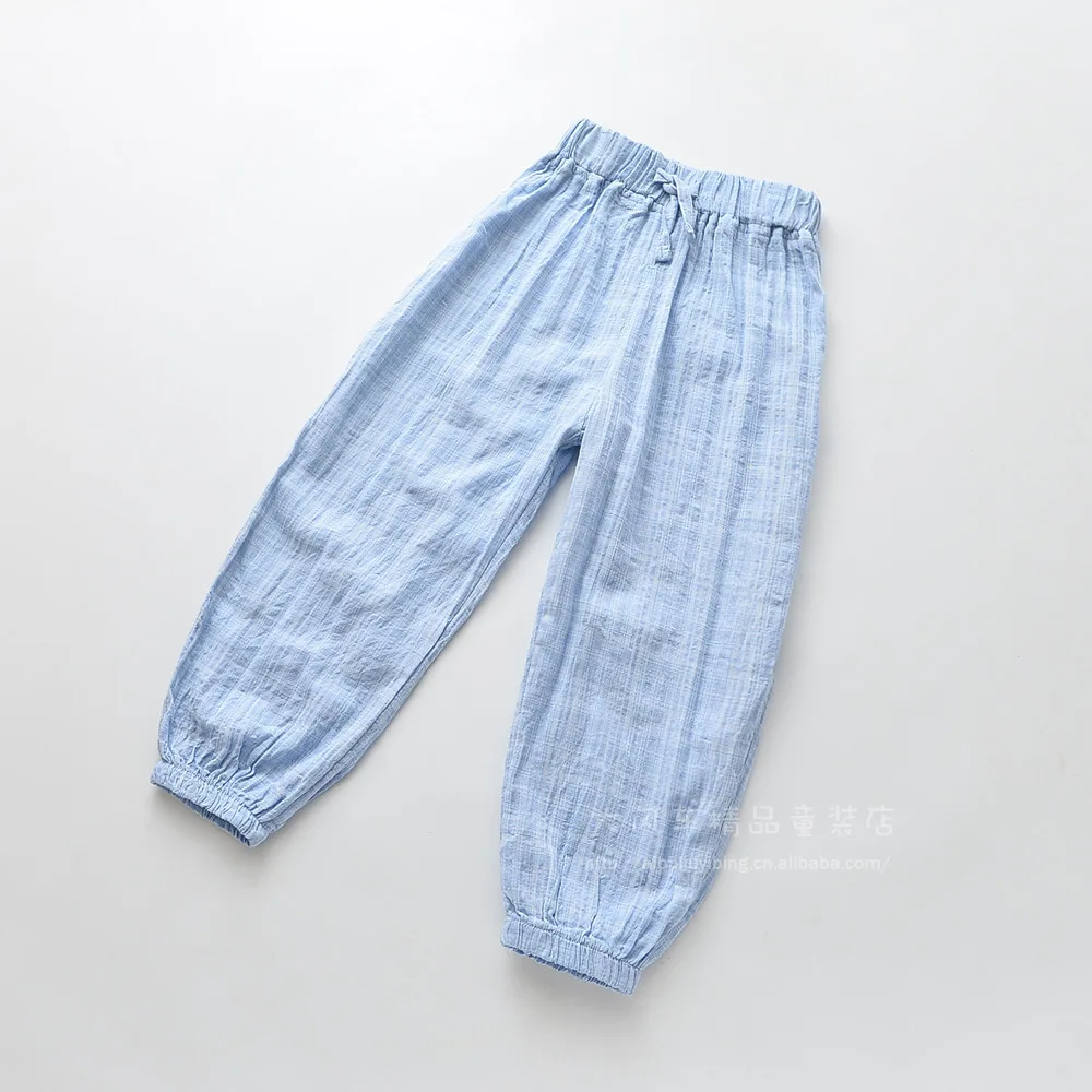 0421-07 Childrenswear Summer New Style Soft And Comfortable Girls Multi-color Elastic Waist Anti Mosquito Pants