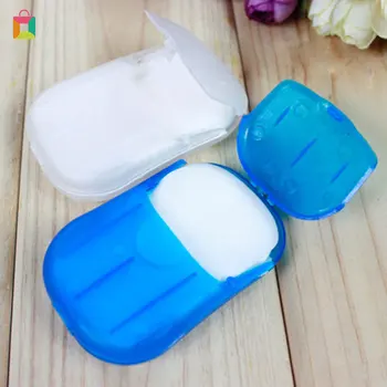 

20 Pcs/Box Disposable Soap Paper Mini Disinfecting Washing Hand Soap Case Paper BB2