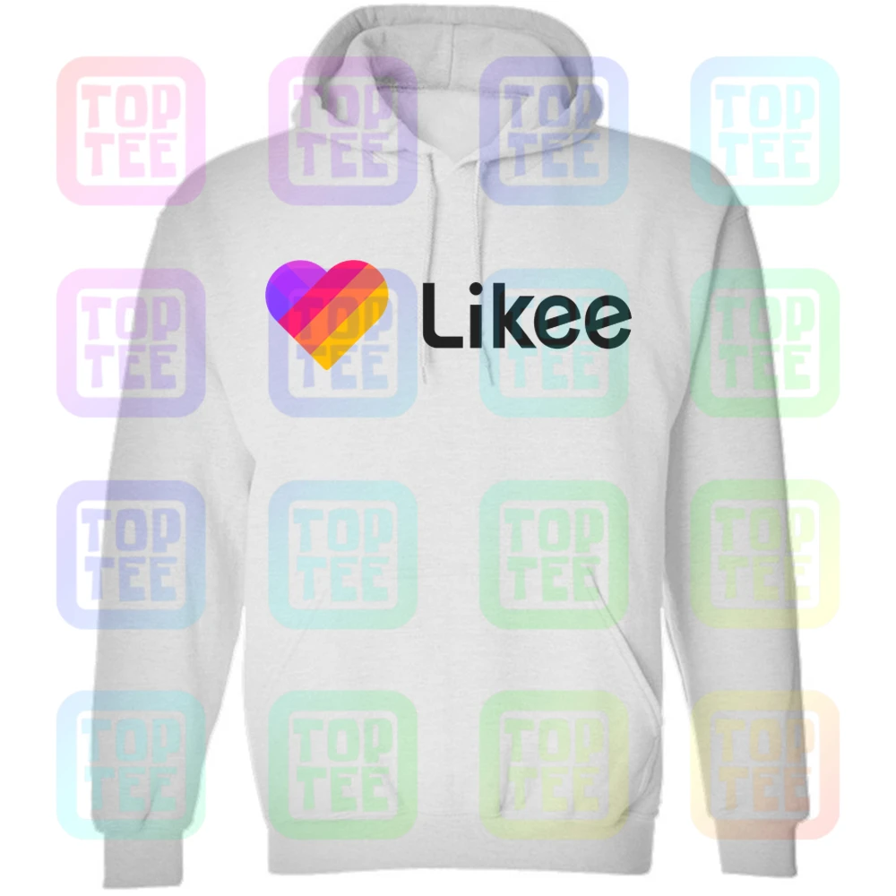 White Hoodie Likee футболка для приложения likee hear футболка забавная футболка с капюшоном - Цвет: White Hoodie