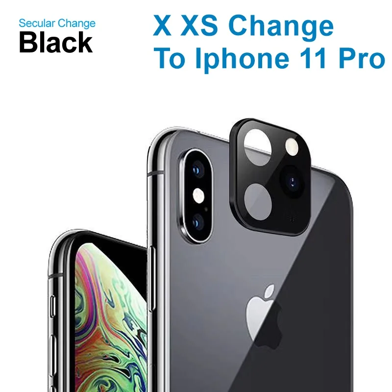 For Iphone x xs Tongdaytech сплав мобильного телефона Lentes для iPhone X XS MAX крышка объектива камеры изменение для iPhone 11 Pro/11 PRO MAX наклейка - Цвет: For Iphone x xs