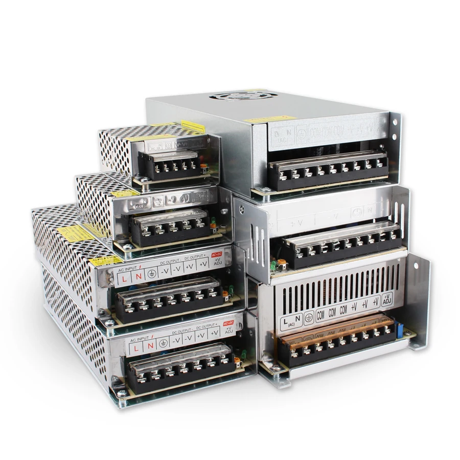AC DC 12V адаптер питания SMPS MEANWELL импульсный преобразователь 1A 2A 3A 5A 10A 15A 20A 25A 30A 40A 50A блок питания светодиодный светильник