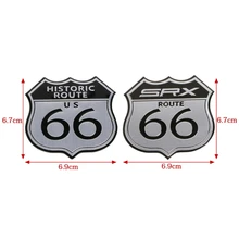 3D эмблема автомобиля значок наклейка металлический Route 66 для Cadillac US SRX Ford