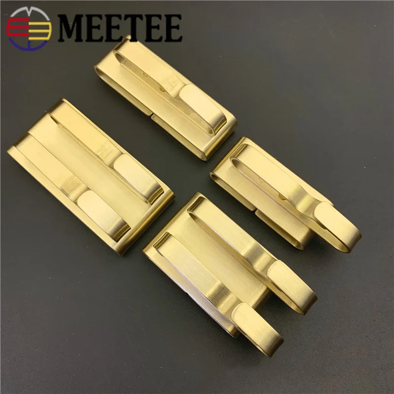Meetee 1 шт./2 шт. ID55/40 мм нержавеющая сталь, латунь пряжка для ремня ручное кольцо для ключей висячая пряжка набор для работы с кожей брюки аксессуары