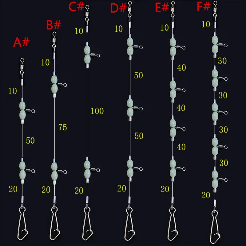 Fishing Line Fishing Tackle Sea Fishing Boat Fishing Balance Line Set Connector Sunken Ship 8-shaped Ring Quick Line Clip Set Accessories