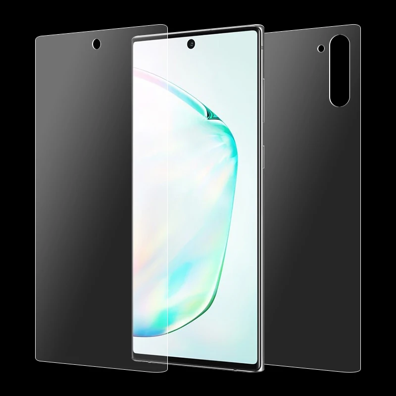 9D Гидрогелевая пленка для samsung Galaxy Note 10 Plus Защита экрана для samsung Note 8 9 10 Pro передняя+ задняя+ стекло объектива камеры - Цвет: Front and Back Film