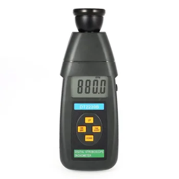 

DT2240B Digital LCD Non-Contact Flash Stroboscope Tachometer Photoelectric Revolution Meter Speedometer Tester 60~19999RPM