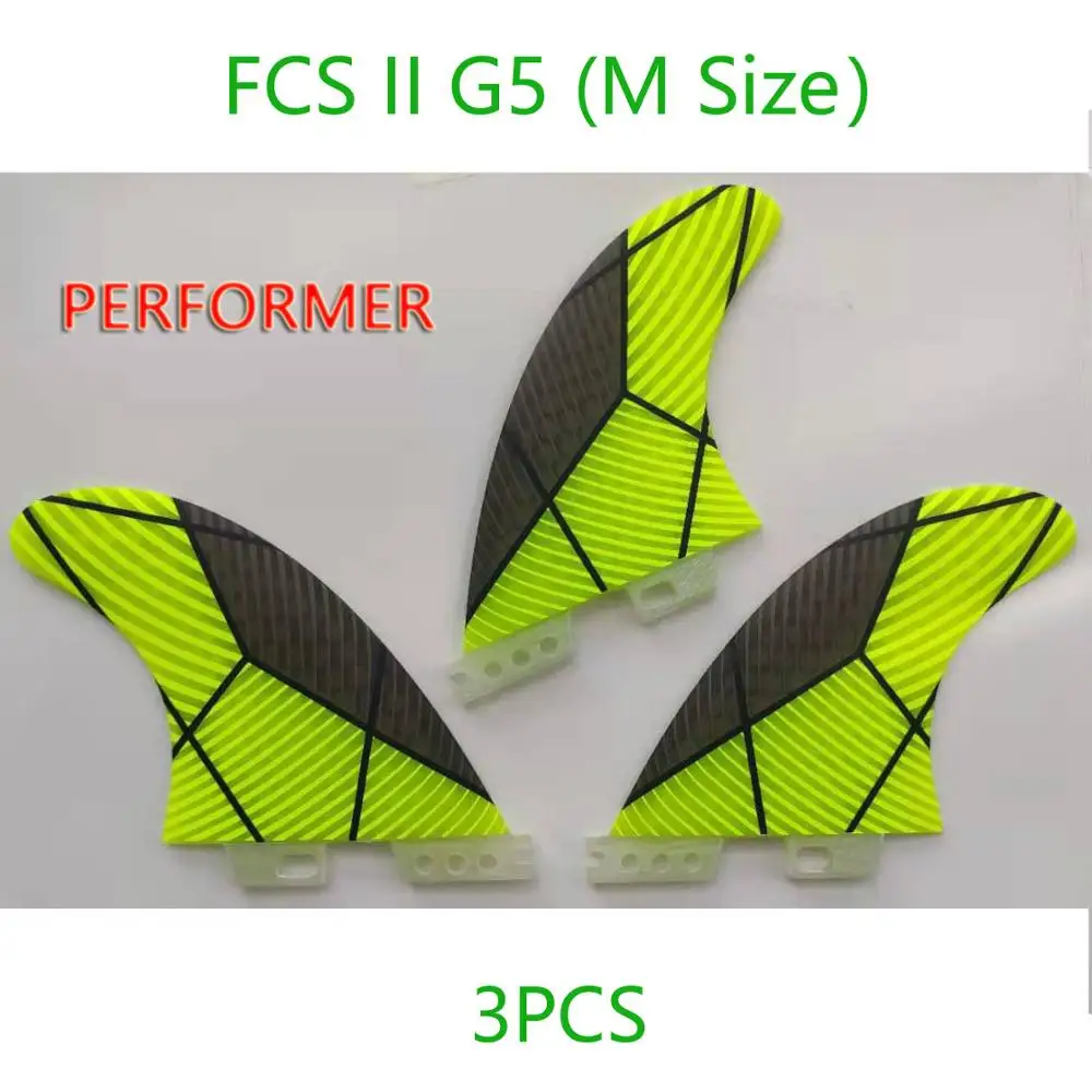 FCS II G5 перфоратор PC honeycomb внутри фольга Средний плавники Подруливающее устройство 3 шт./компл. G7 доска для серфинга плавники