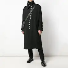 S-5XL новая мужская одежда, модное Свободное длинное пальто, осенне-зимняя деловая верхняя одежда для отдыха, плащ большого размера, костюм пальто