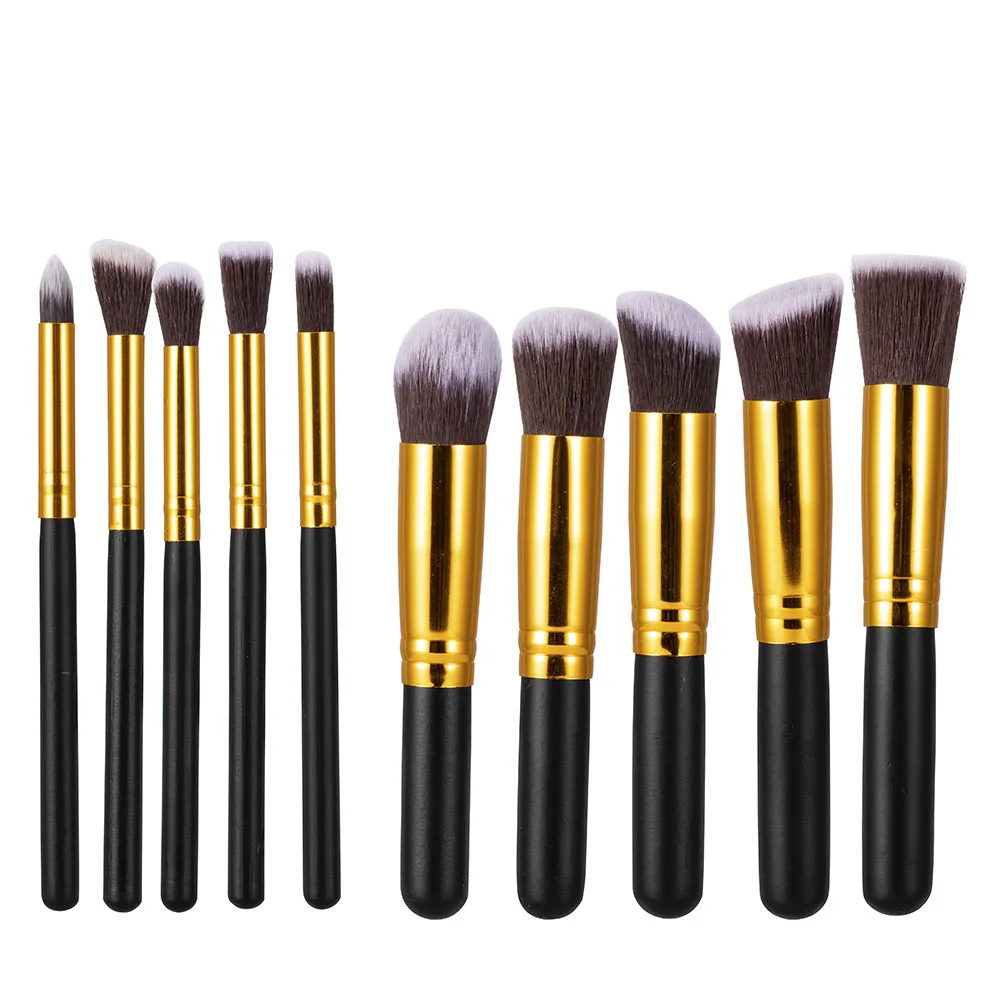 10 Pcs Makeup Brushes Set Eye Shadow Foundation Powder Eyeliner Eyelash Lip Brush Cosmetic Beauty Tool Kit Rangement Maquillage 10 Pcs Makeup Brushes Set Eye Shadow Foundation Powder Eyeliner Eyelash Lip Brush Cosmetic Beauty Tool Kit Rangement Maquillage
