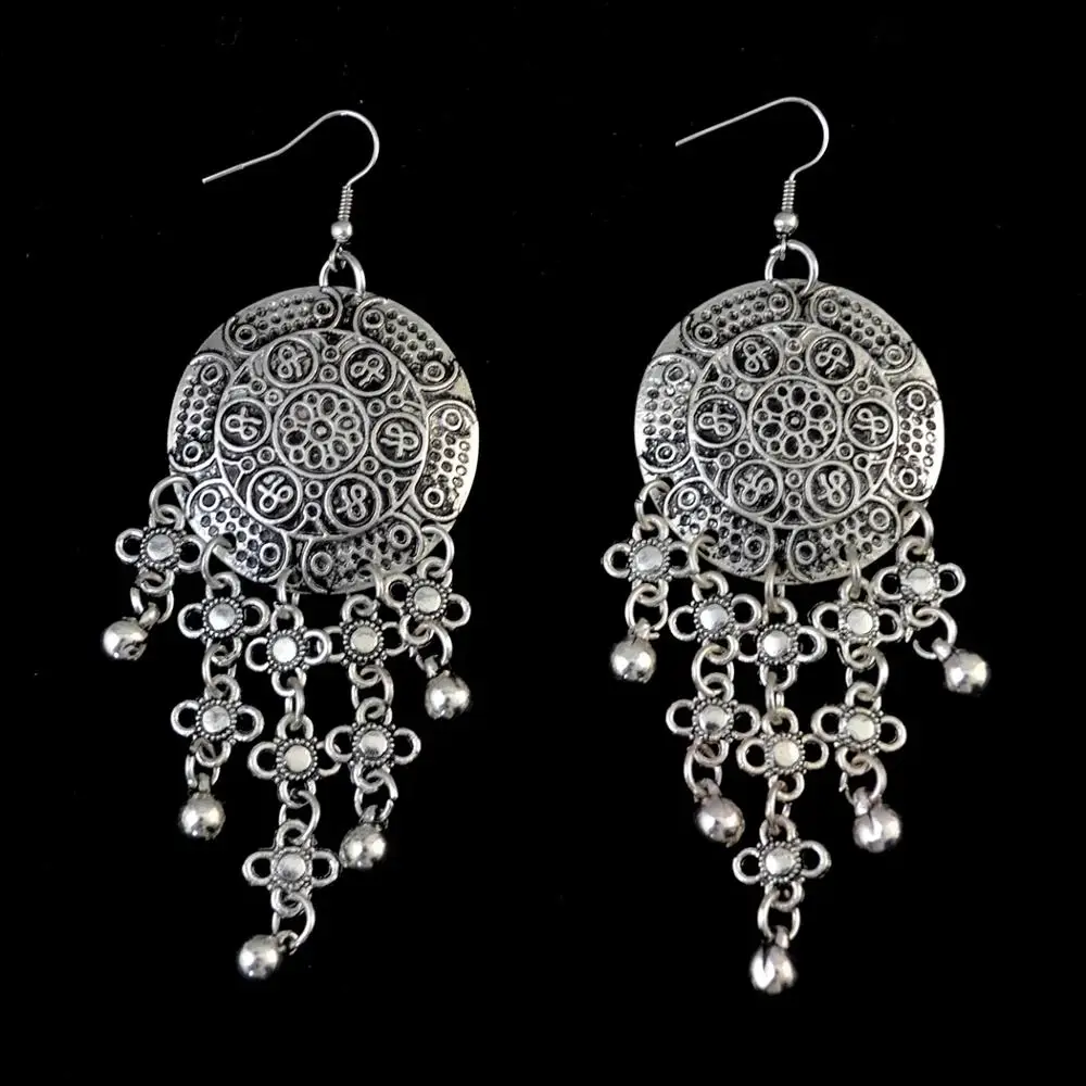 Женские металлические серьги кисточки в этническом стиле|jewelry girl|earrings 3dearring white |