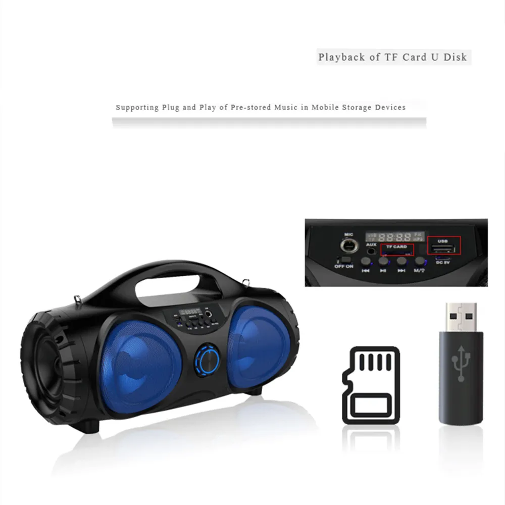 High Power Bluetooth Speaker Super Bass Subwoofer