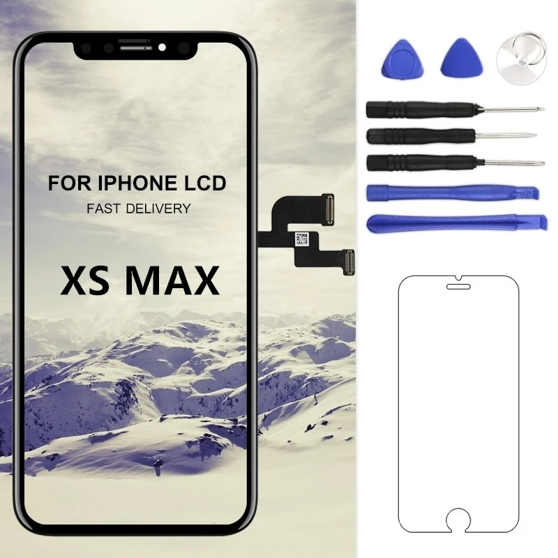 Для iphone XS MAX ЖК-дисплей экран OEM качество дигитайзер с сенсорным экраном в сборе для iphone XS MAX ЖК-дисплей экран