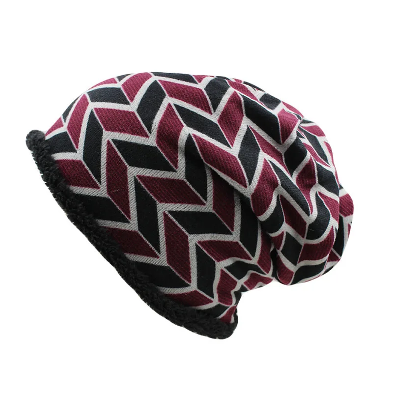 Neue Mode Frauen Winter warme Mützen Schädel Schal zwei gebrauchte Unisex Strick Mädchen Hut Kappen Blumen weibliche Gorras Outdoor Knochen Verkauf – Detail 30
