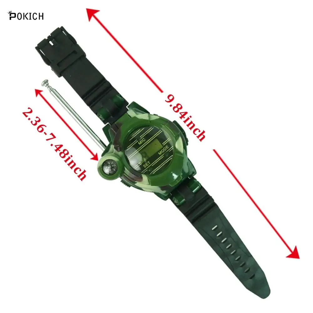 Pokich детская игрушка камуфляжные военные часы Беспроводная рация для детей на открытом воздухе родитель-ребенок Интерактивная игрушка праздник день рождения