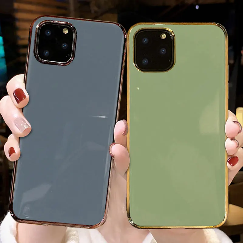 Оригинальный Роскошный брендовый силиконовый чехол с покрытием для Apple iPhone 11 Pro Max