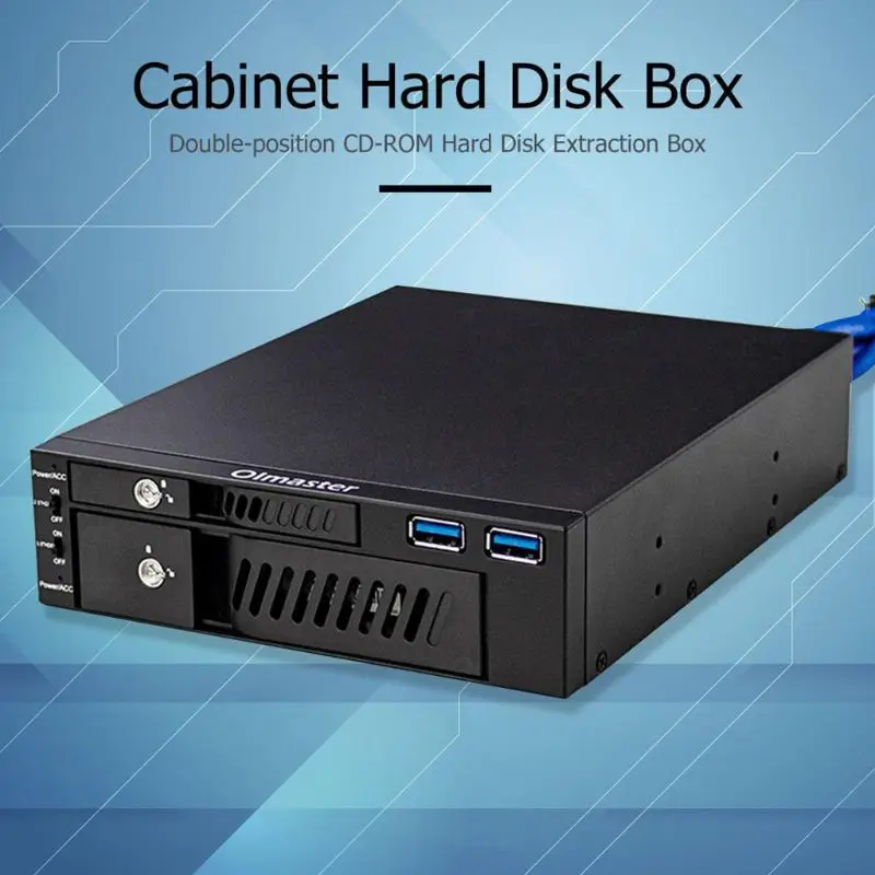 MR-6203 2.5/3.5 Inch Internal HDD SSD Case Box Dual USB Optical Drive Mobile Rack Station Hard Disk Enclosure For Desktop PC Com Internal Hard Drive Hard Drive Mechanical Hard Drive