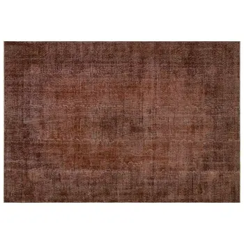 

Handmade Brown Vintage Overdyed Turkish Area Rug 212x308 Cm-6'11''X10'1''
