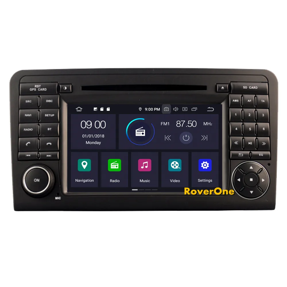 Best RoverOne Car Multimedia Player For Mercedes Benz W164 ML300 ML320 ML350 ML430 ML450 ML500 ML550 Android 9.0 DVD Radio Naviagtion 5