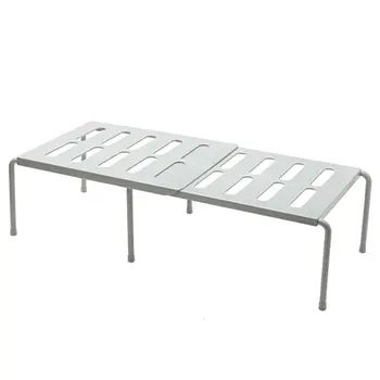 

Adjustable Plastic Practical Home Kitchen Bathroom Basket Shelf Storage Rack Anti-Slip Utensil Stand Holder Rack