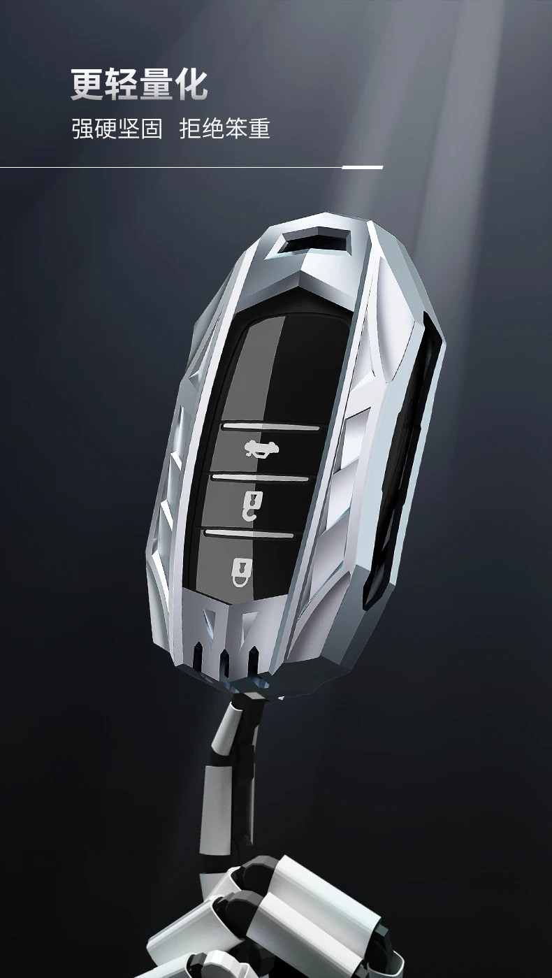 Accessori per portachiavi per auto in lega di zinco Cover per portachiavi proteggi per Toyota Prius Camry Corolla C-HR CHR RAV4 Prado 2018 - H11bdc4c3ec6244cb81449b87478ac6efU