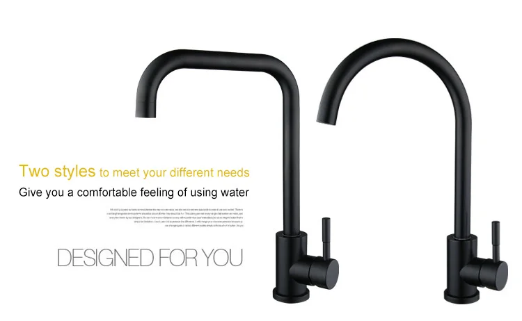 stainless steel kitchen faucet with tap for drinking sink faucet matte black mixer  tap for  kichen