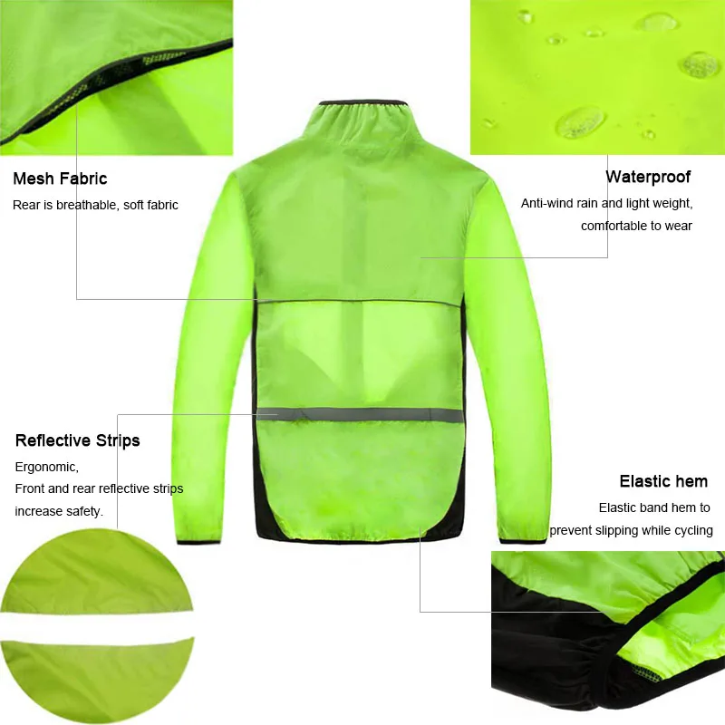 

2018 New Type MTB Cycling Jersey Bike Shirt Rainproof Windbreaker Men Cycling Clothing