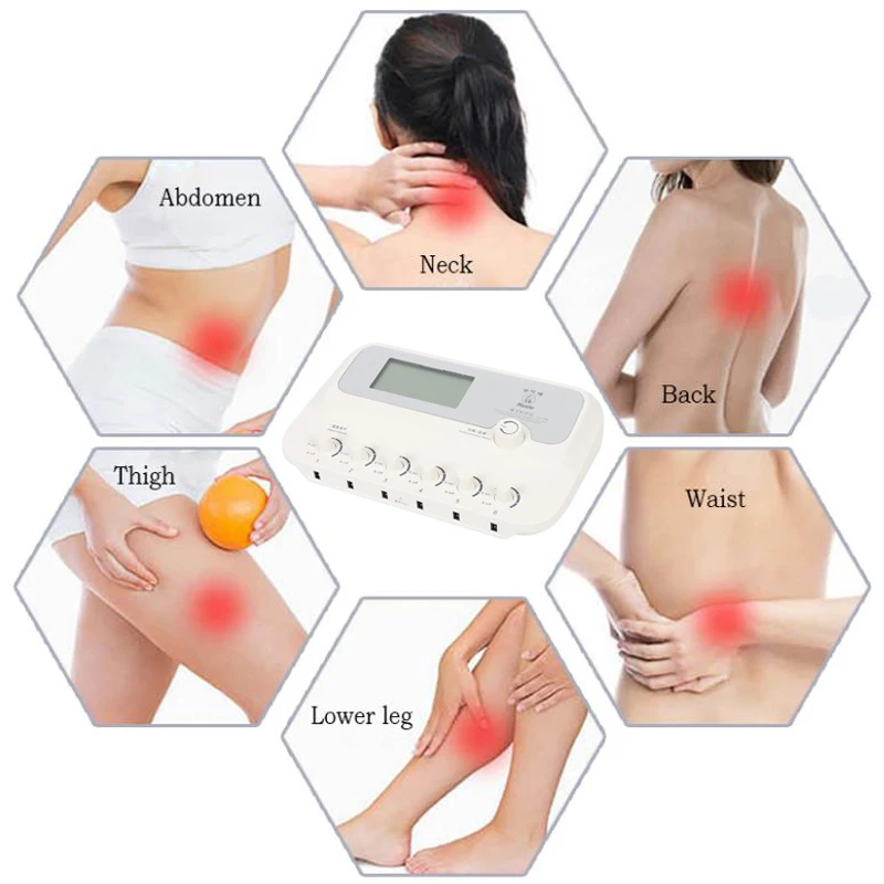 6 Channels Digital SDZ-III Low-Frequency Electric stimulation Acupuncturist Nerve and muscle massager 110-240V EMS Body Relax