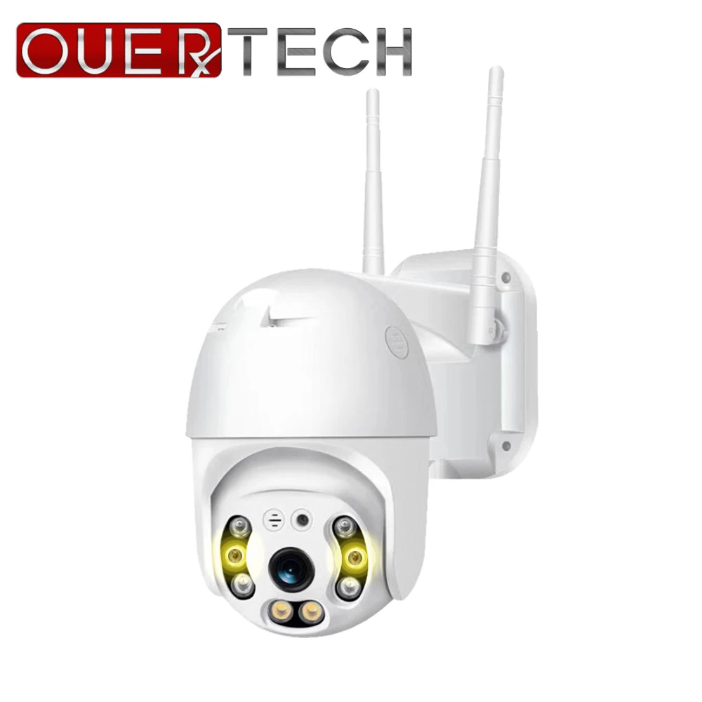 Ceny OUERTECH1080P na świeżym powietrzu prędkości kamera wifi 2MP H.265 Audio PTZ kamera bezprzewodowa w chmurze gniazdo SD ONVIF domu obserwacja ip kamery