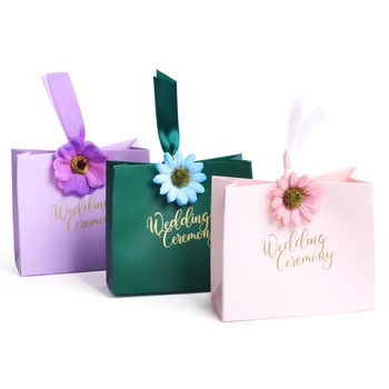 

50 pieces blank kraft paper bag white black candy Bag Wedding gift box packaging birthday party decoration bag