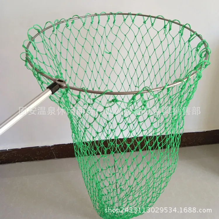 

Stainless Steel Solid Hoop Landing Net Head One-piece Circle Ultra Large Rough String Bag Fishing Gear Supplies