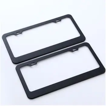 

License Plate Shield Cover and Frame Truck Car Smoked Tag Stainless Steel Tinted