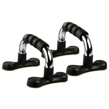 

TOP!-Push-Up Support Anti-Skid Push-Up Support Home Fitness Training Push-Type Push-Up Support Muscle Exerciser Black + Silver