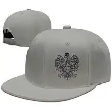 Польская польская бейсбольная кепка с принтом орла, плоская, регулируемая Женская, Мужская