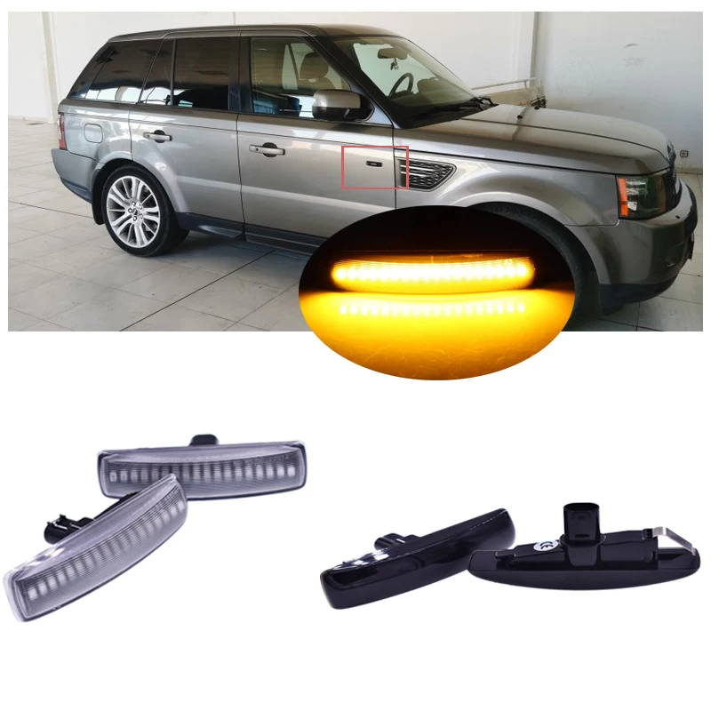 

LED Side Marker Dynamic And Flowing Turn Signal Light Have 2PCS For Land Rover LR2 LR3 LR4 Range Rover Sport