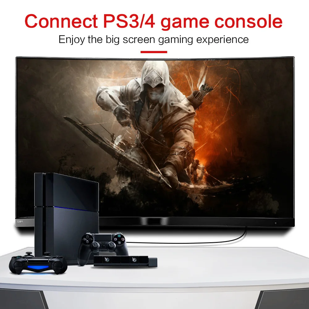 Высокоскоростной кабель HDMI 1080P 3D позолоченный штекер для PS4 Xbox проектор ЖК Apple TV