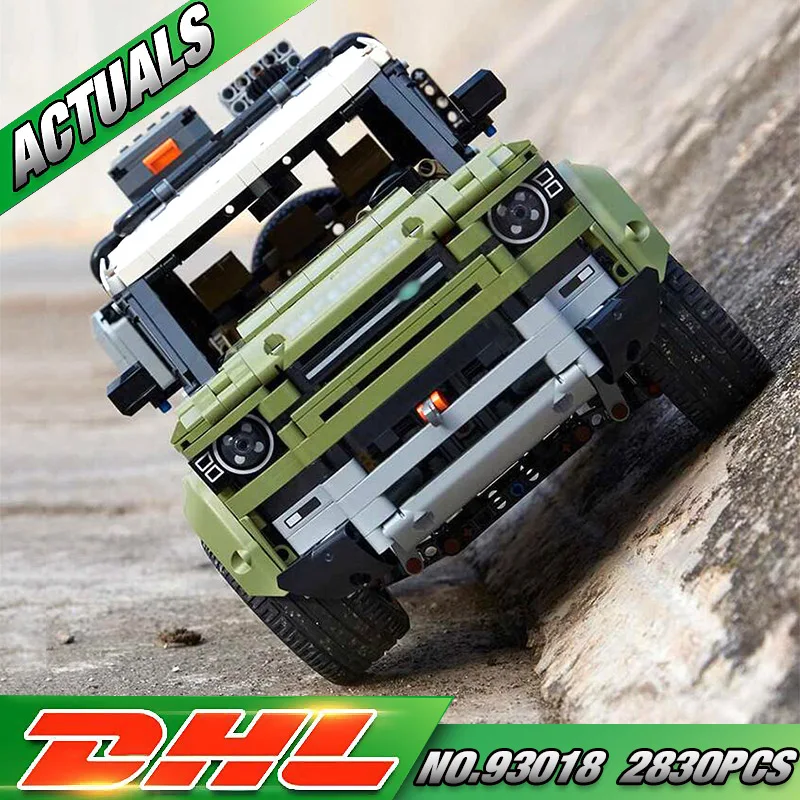 

In Stock 93018 Technic Car Series Land Rover Defender 2830PCS Model Building Compatible with Lego 42110 Toys for children