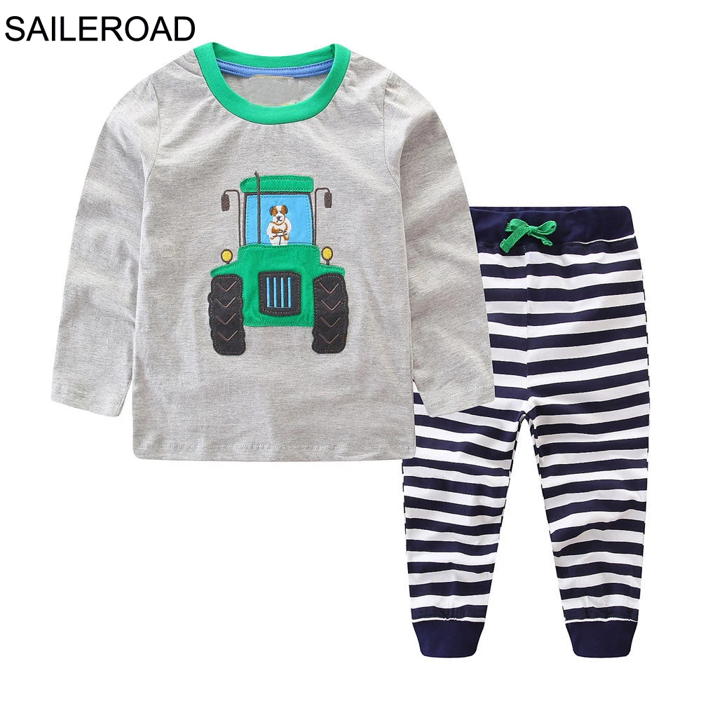 SAILEROAD Рождественские Мальчики Бутик Наряды Мультфильм Хомяк Детская Одежда Наборы для Девочек Осенняя Одежда Костюмы Детские наборы