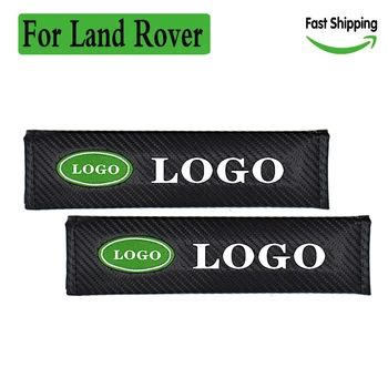 

Car seatbelt shouler pads logo for land rover seat belt cover protector safety belts padding emblem customize for discovery new