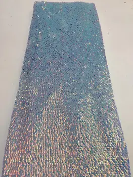 

high grade embroidered French net Lace Fabric JIANXI.C-106104 unique Nigerian French Mesh Lace Material