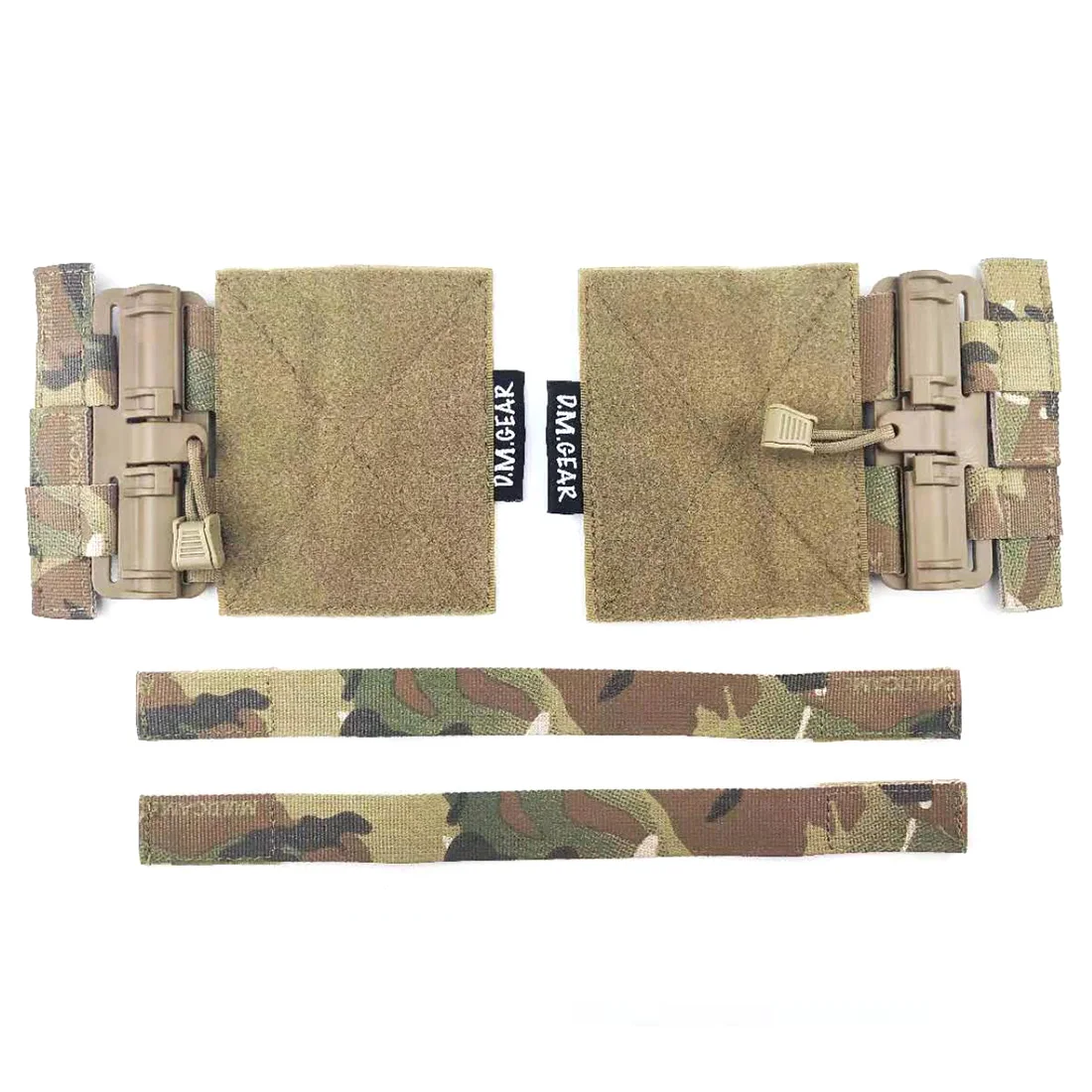 

2Pcs/set Tactical Vest Tubes Universal Molle Quick Release Buckle - MC